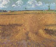 Vincent Van Gogh Wheat Field with Sheaves (nn04) oil painting on canvas